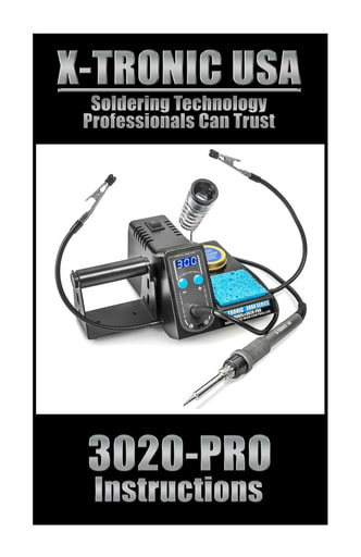 X-Tronic 3020-PRO Instructions