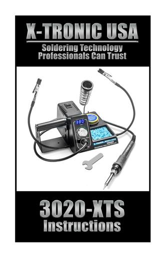 X-Tronic 3020-XTS Instructions