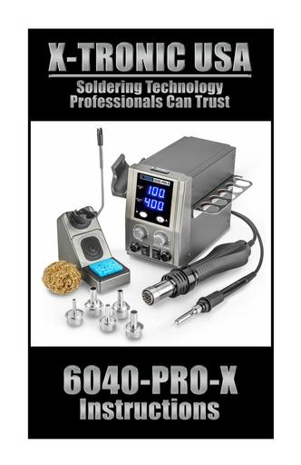 X-Tronic 6040-PRO-X Instructions